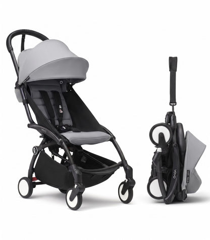Ultra-Compact Lightweight Travel Stroller with One-Hand Fold & Includes Seat Cushion & Canopy