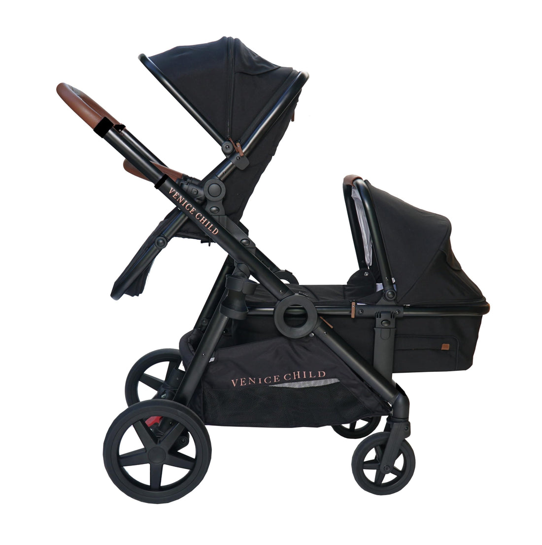 Convertible Stroller with Bassinet System & Compact Fold Design