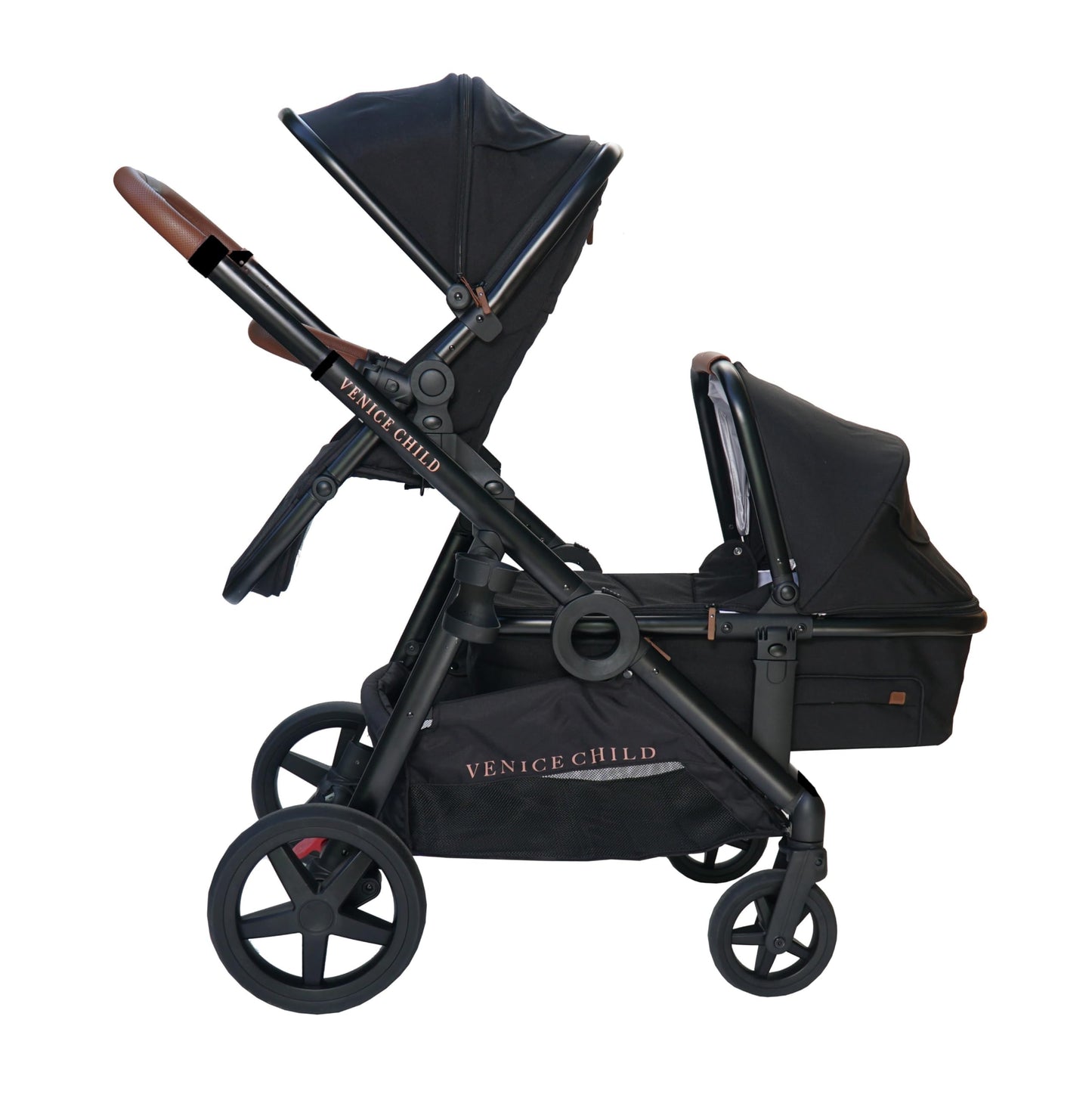 Convertible Stroller with Bassinet System & Compact Fold Design