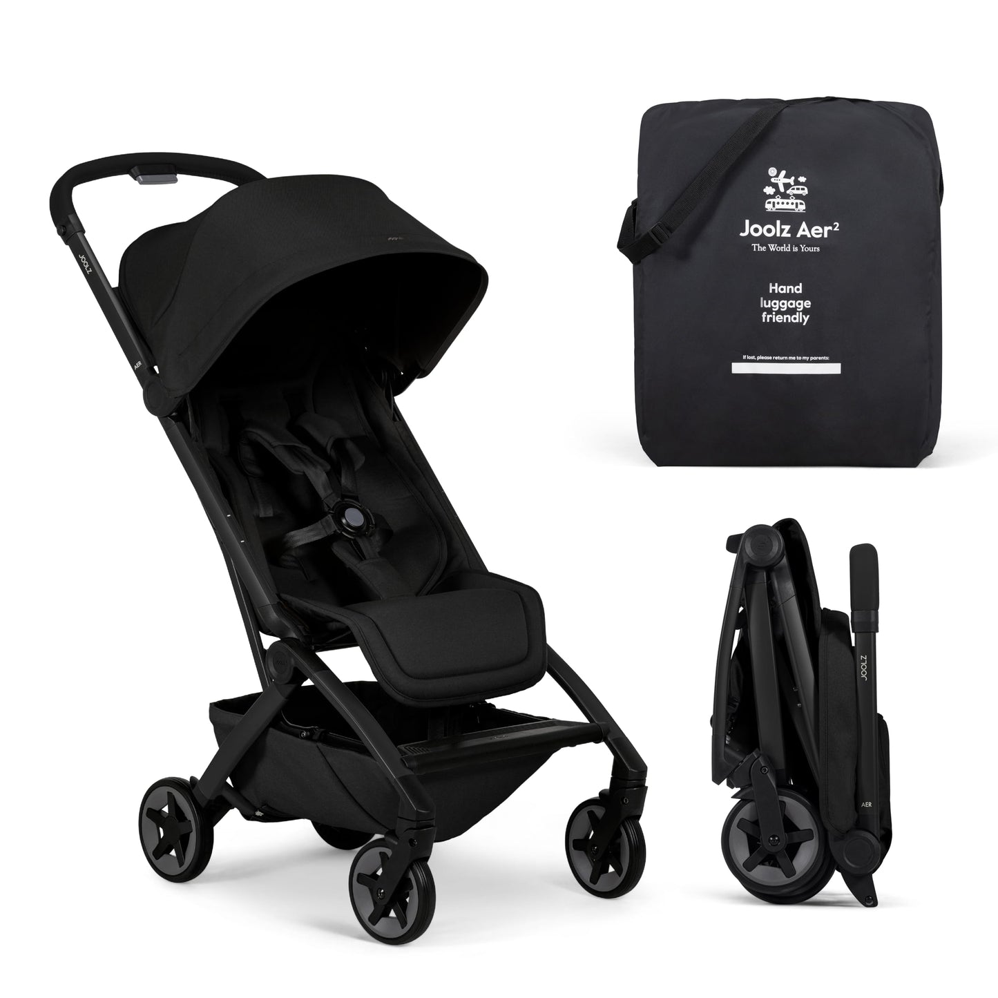 Ultra-Compact Lightweight Travel Stroller with One-Hand Fold, Reclining Seat & UPF 50+ Canopy