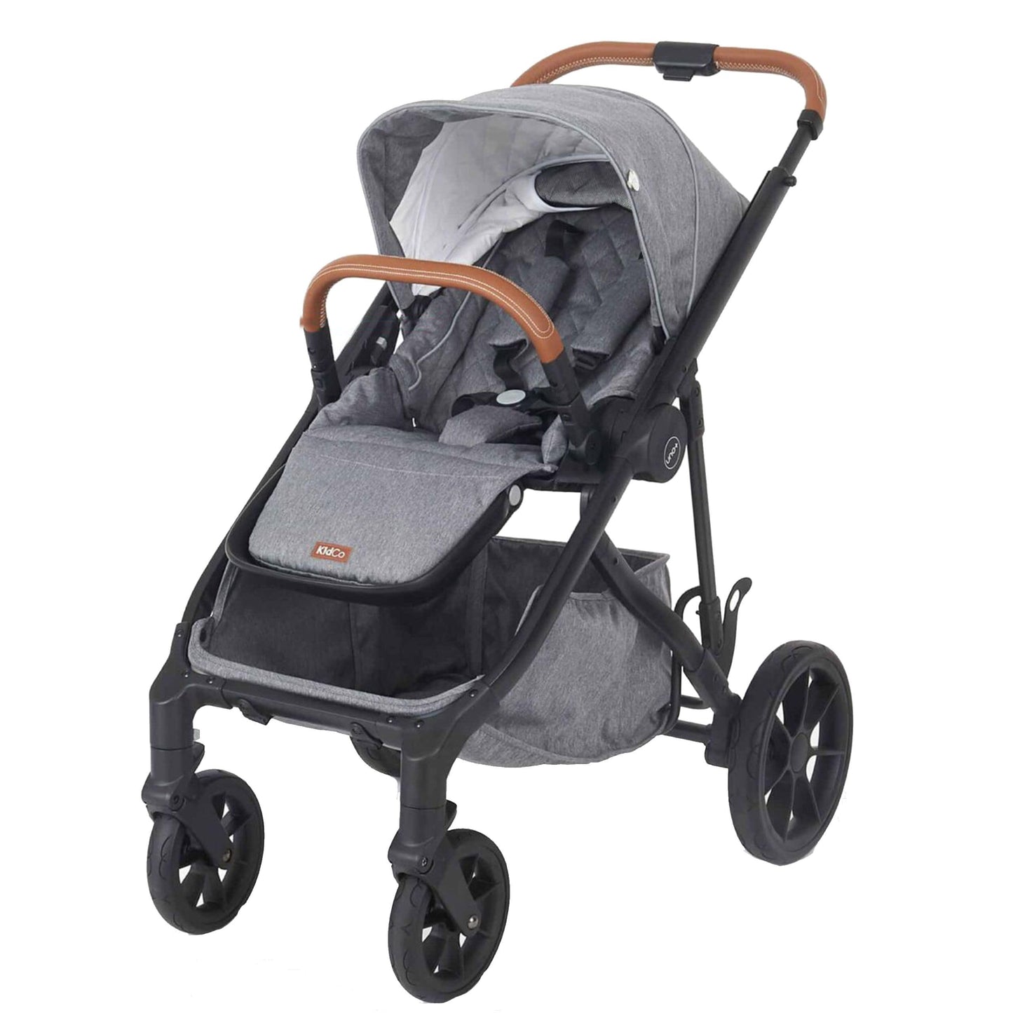 Luxury Single-to-Double Convertible Stroller System with Compact Fold Design