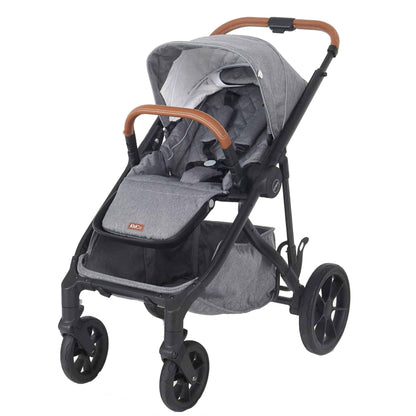 Luxury Single-to-Double Convertible Stroller System with Compact Fold Design
