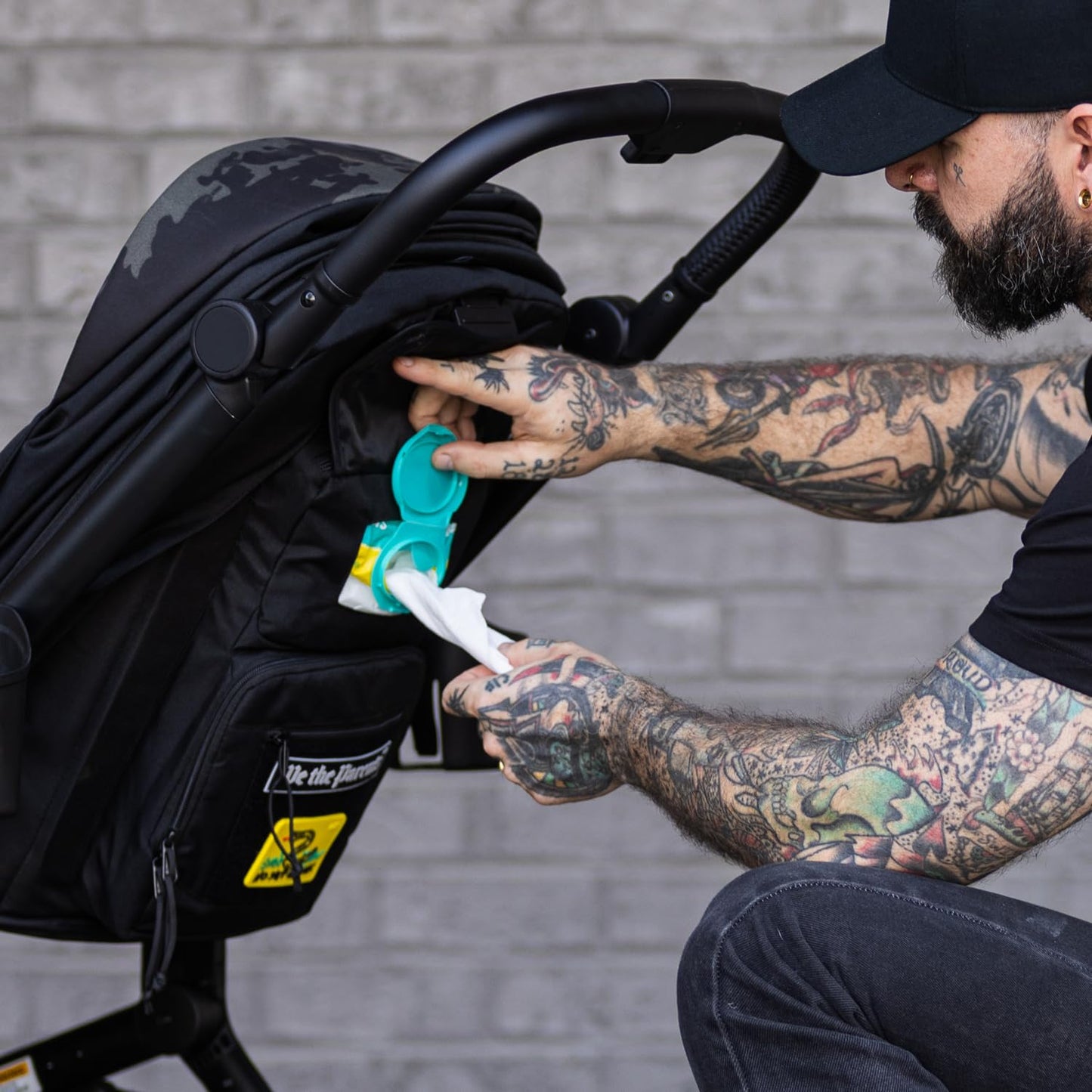 All-Terrain Rugged Stroller with Adjustable Canopy & Storage Basket