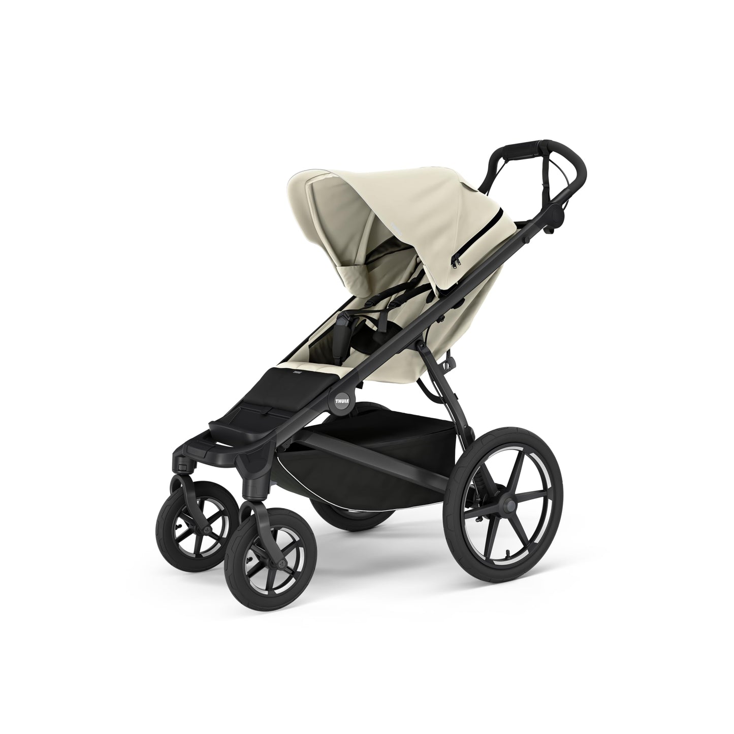 All-Terrain 4-Wheel Stroller with Full Suspension, Air-Filled Tires & Adjustable Recline Seat