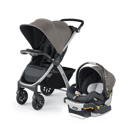 3-in-1 Travel System Stroller with Infant Car Seat & Quick-Fold Design