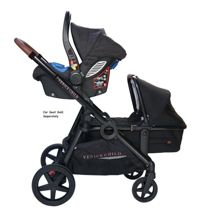 Convertible Stroller with Bassinet System & Compact Fold Design