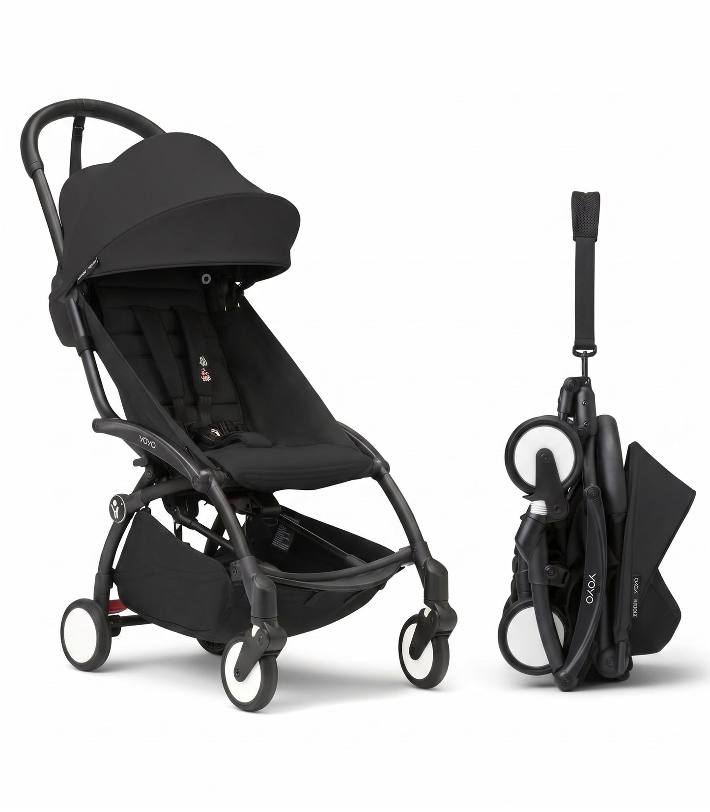 Ultra-Compact Lightweight Travel Stroller with One-Hand Fold & Includes Seat Cushion & Canopy