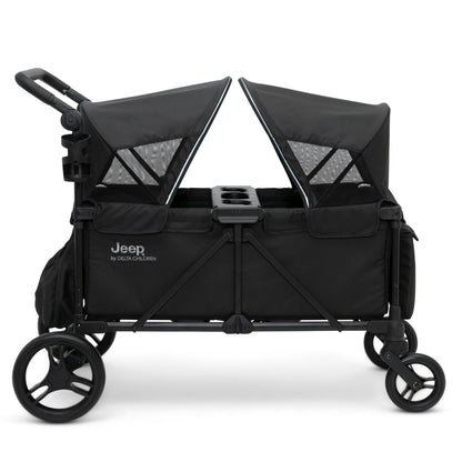 All-Terrain Wagon Stroller with Foldable Frame, Adjustable Handlebar & Storage Basket