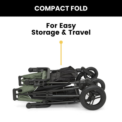 4-Seater All-Terrain Wagon Stroller with Foldable Frame & Adjustable Handlebar
