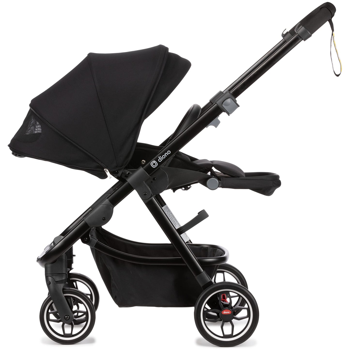 Compact City Travel Stroller with Car Seat Compatibility, Narrow Frame & Large Storage Basket