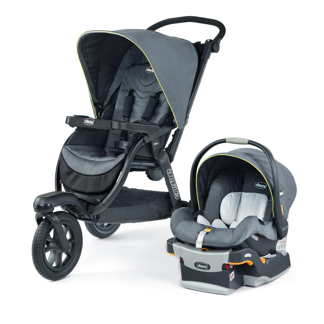 Jogging Travel System Stroller with Infant Car Seat & Base, All-Terrain Design