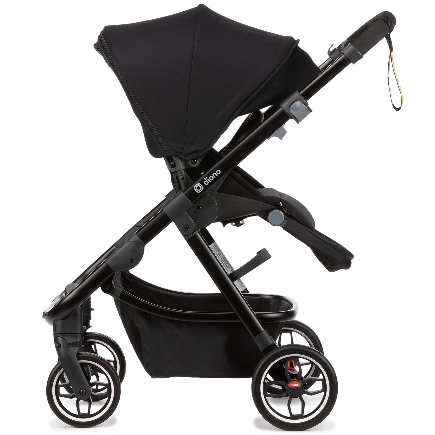 Compact City Travel Stroller with Car Seat Compatibility, Narrow Frame & Large Storage Basket