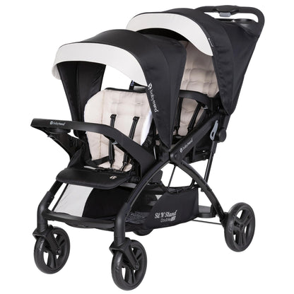 Double Stroller Travel System with Infant Car Seats, Lightweight Tandem Design