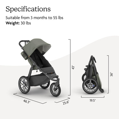 UPPAbaby Ridge Jogging Stroller/Durable Performance