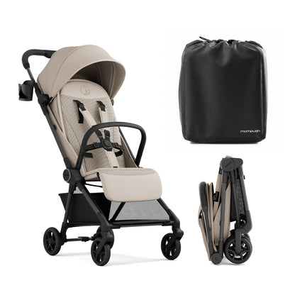 Ultra-Lightweight Travel Stroller with Auto-Fold, Full Recline & Airplane Carry-On Design