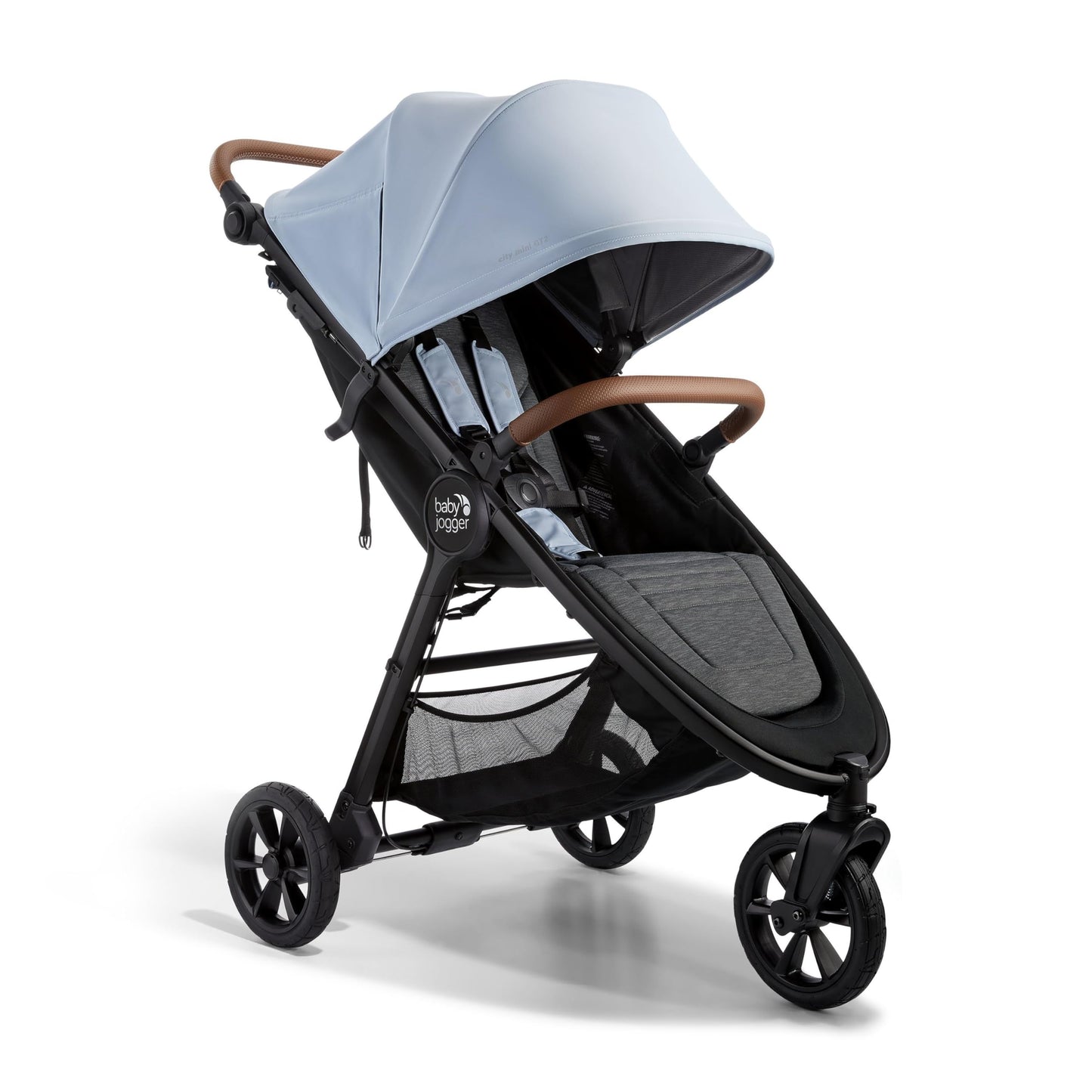 Baby Jogger City Mini GT2 All-Terrain Lightweight Stroller with Forever Air Tires One-Hand Fold and All-Wheel Suspension Pike Exclusive Includes Belly Bar Leatherette Handlebar & Premium Fabric