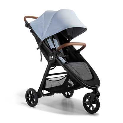 Baby Jogger City Mini GT2 All-Terrain Lightweight Stroller with Forever Air Tires One-Hand Fold and All-Wheel Suspension Pike Exclusive Includes Belly Bar Leatherette Handlebar & Premium Fabric