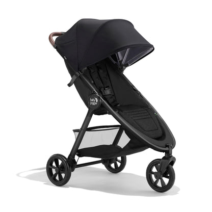 Baby Jogger City Mini GT2 All-Terrain Lightweight Stroller with Forever Air Tires One-Hand Fold and All-Wheel Suspension Pike Exclusive Includes Belly Bar Leatherette Handlebar & Premium Fabric