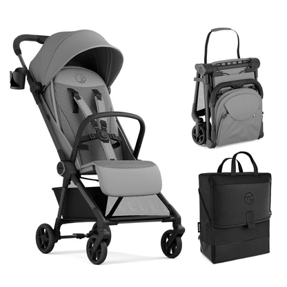 Ultra-Lightweight Travel Stroller with Auto-Fold, Full Recline & Airplane Carry-On Design