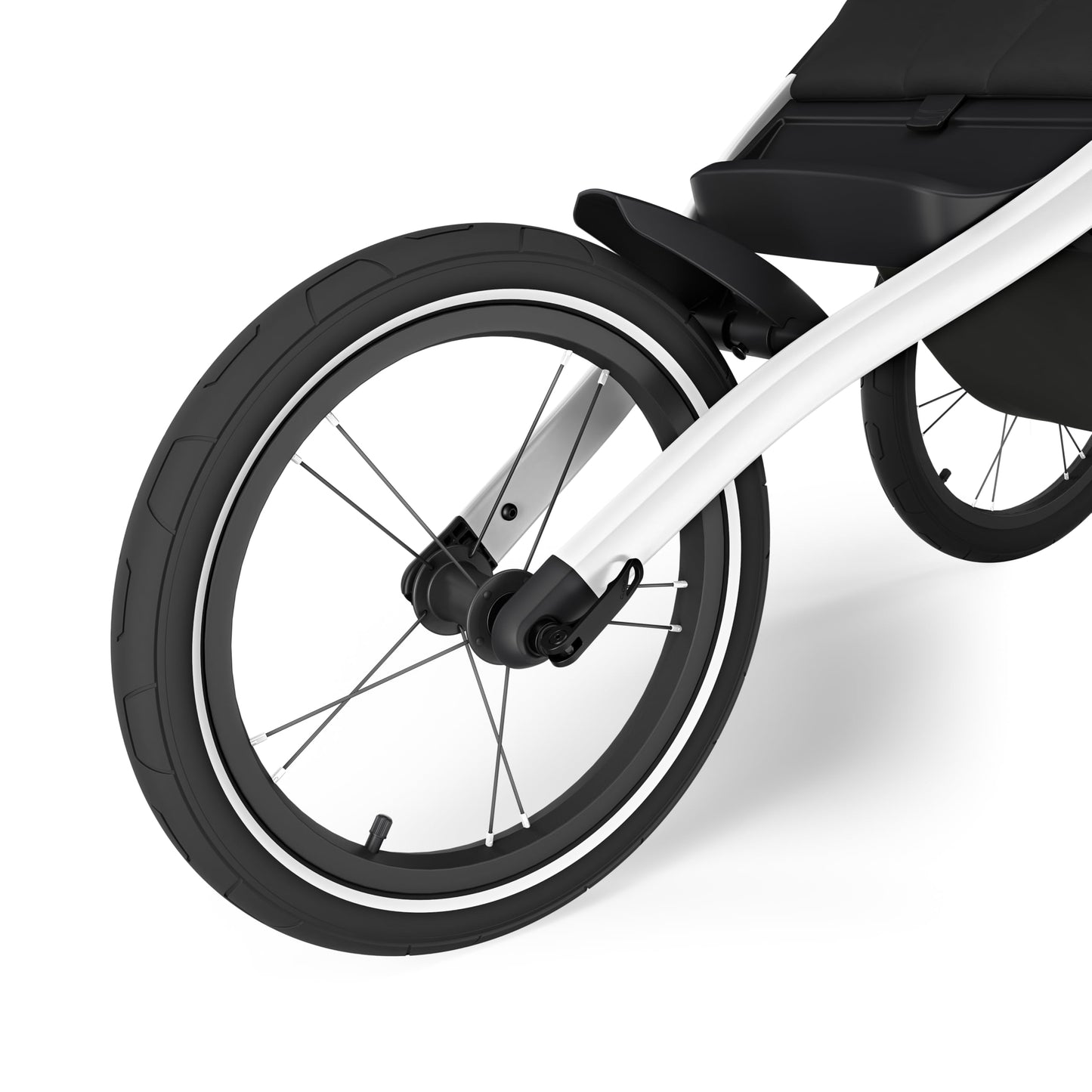 Thule Glide 3 Single Child All-Terrain & Jogging Stroller, Lightweight, air-Filled Tires, Twist Hand Brake, Fixed Front Wheel