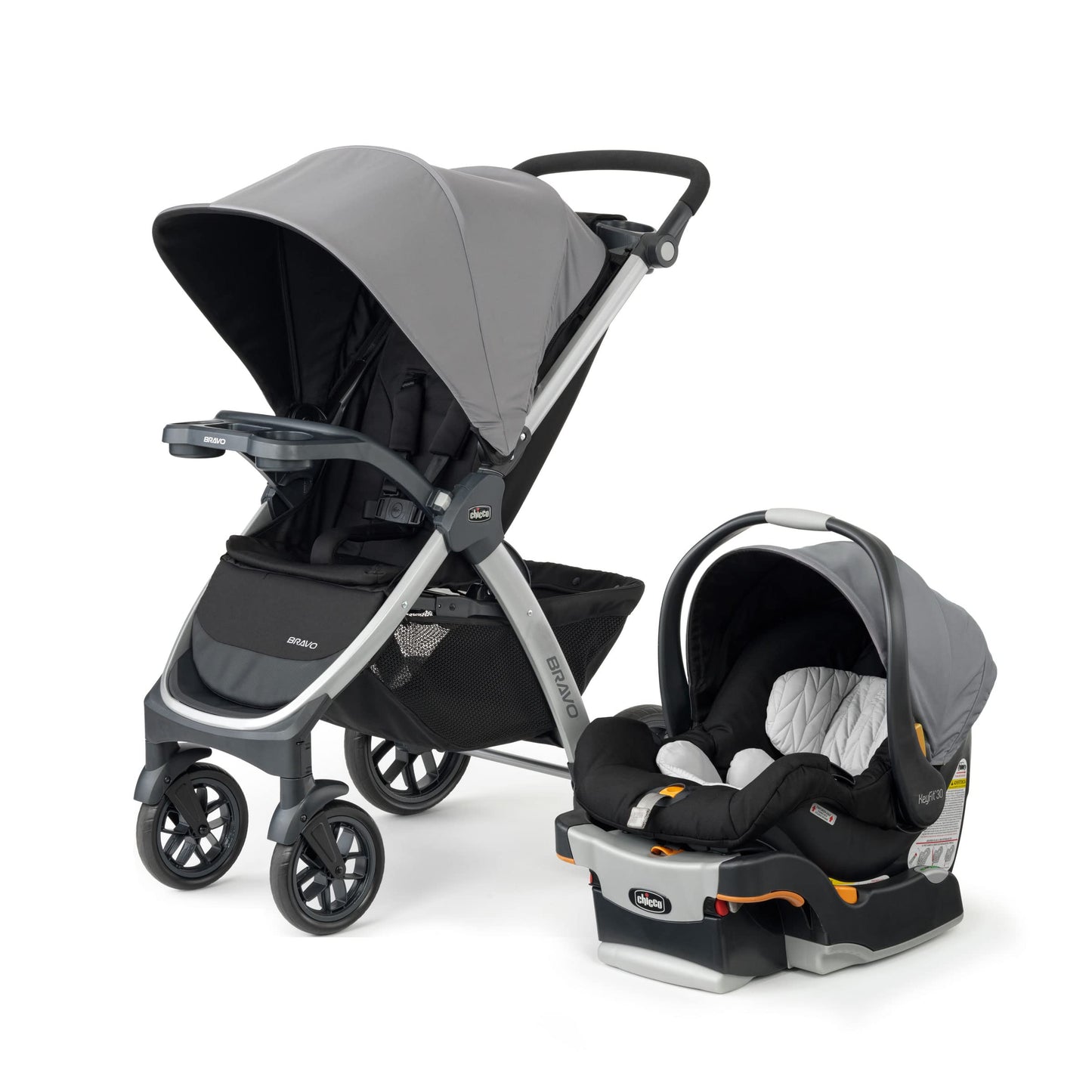 3-in-1 Travel System Stroller with Infant Car Seat & Quick-Fold Design