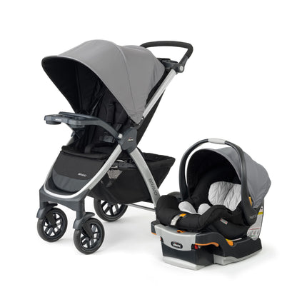 3-in-1 Travel System Stroller with Infant Car Seat & Quick-Fold Design