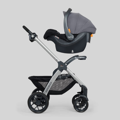 3-in-1 Travel System Stroller with Infant Car Seat & Quick-Fold Design