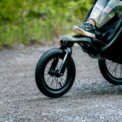 All-Terrain Jogging Stroller with Infant Car Seat Compatibility & Travel-Ready Design