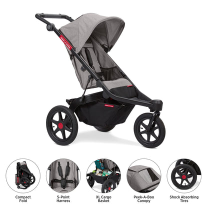 Travel System Stroller with Infant Car Seat, Compact Fold & Lightweight Design
