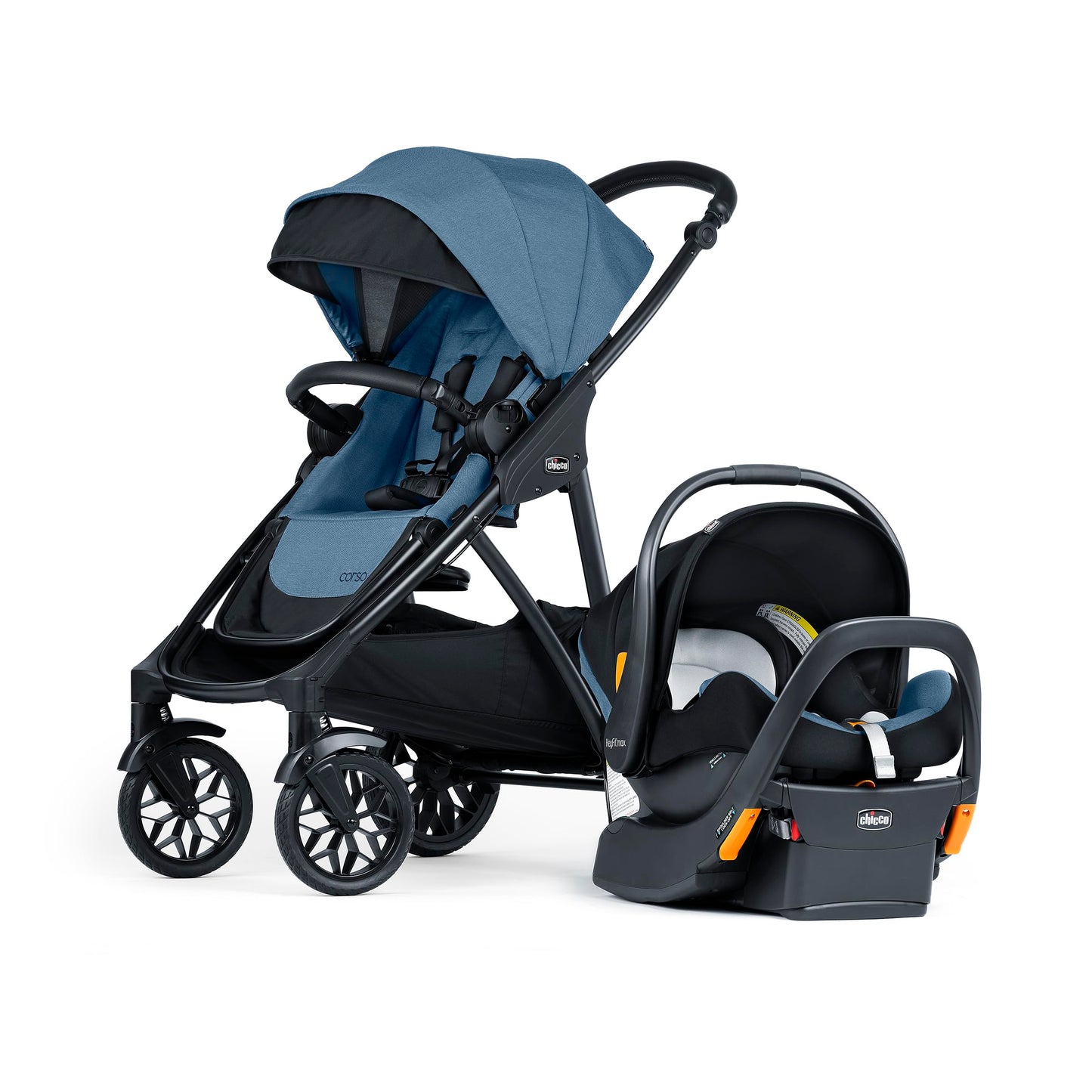 Modular Travel System Stroller with Infant Car Seat & Convertible Design