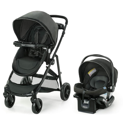 Travel System Stroller with Infant Car Seat & Compact Fold Design