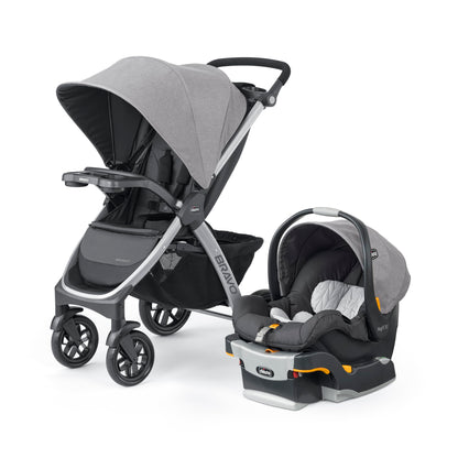 3-in-1 Travel System Stroller with Infant Car Seat & Quick-Fold Design
