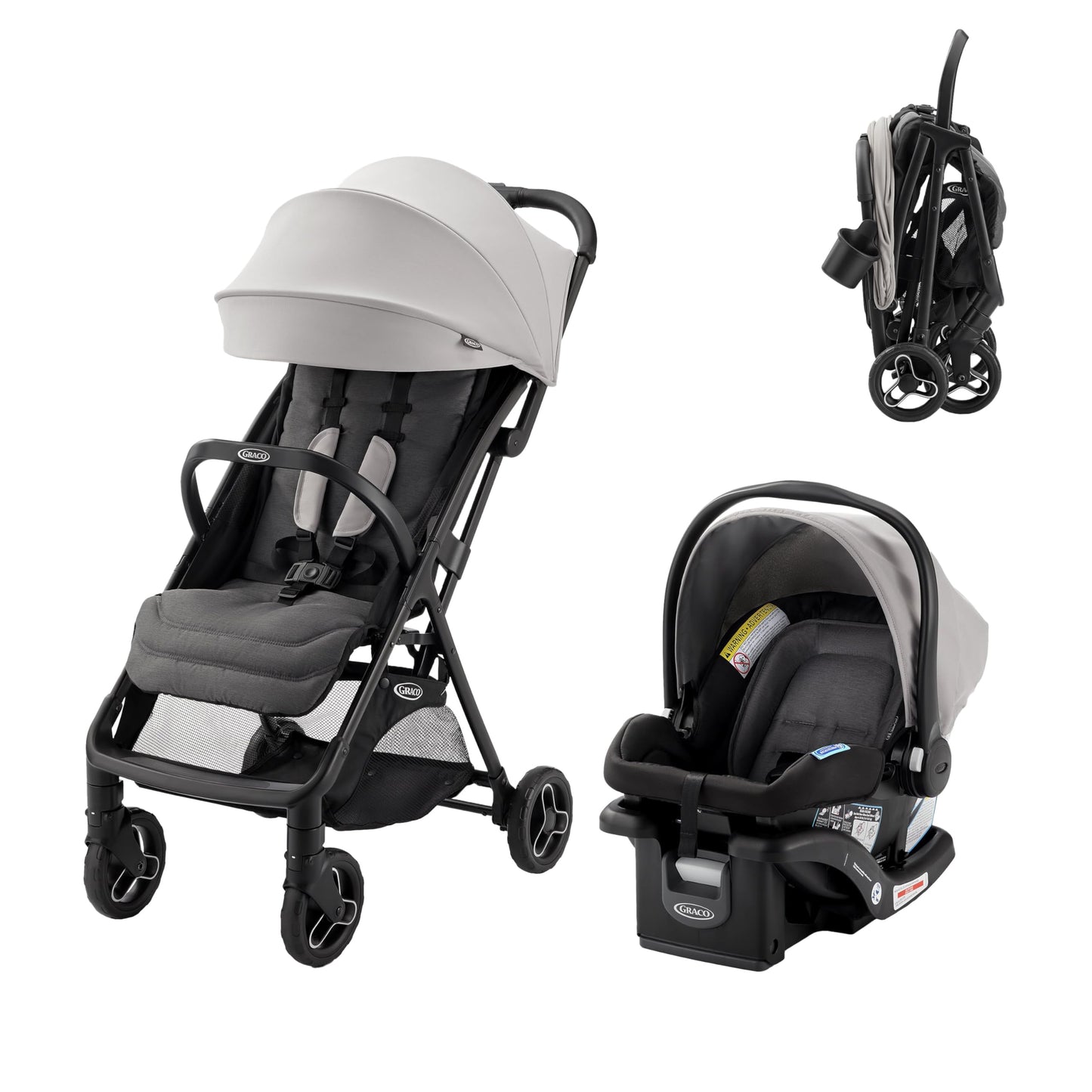 Compact Travel Stroller with Automatic Fold & Overhead Cabin-Friendly Design
