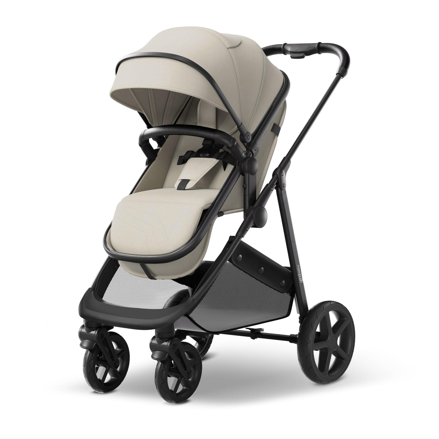 2-in-1 Convertible Baby Stroller with Pram Mode, Reversible Seat & Large UPF 50+ Canopy