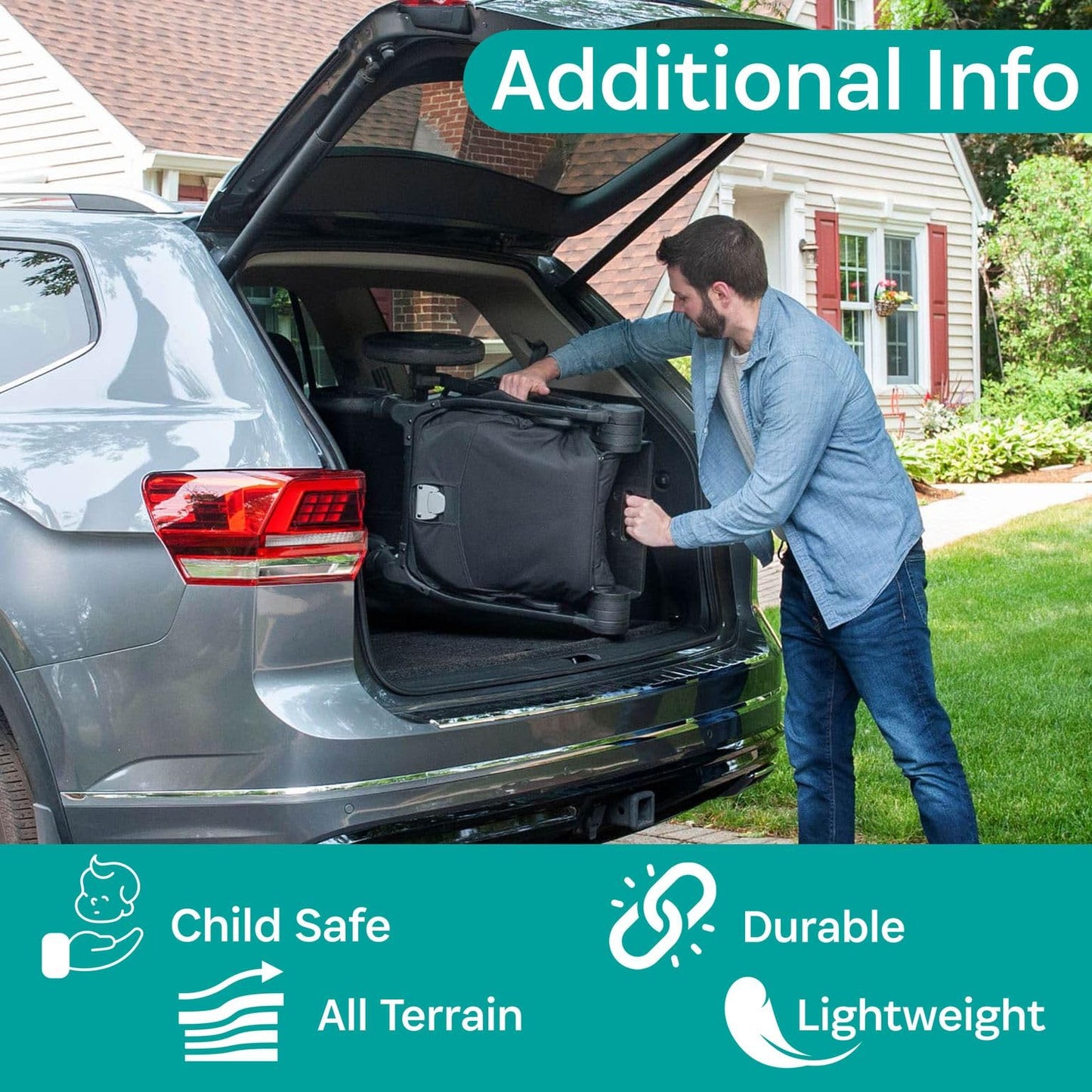 Luxury Single-to-Double Convertible Stroller System with Compact Fold Design