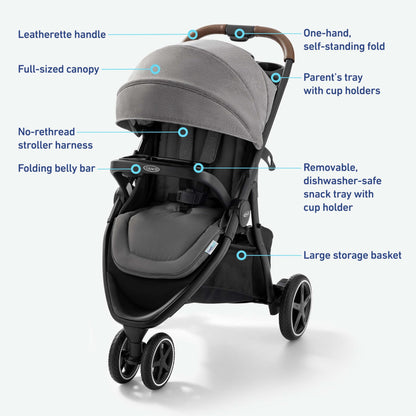 Graco Outpace LX All-Terrain 3-Wheel Baby Stroller
