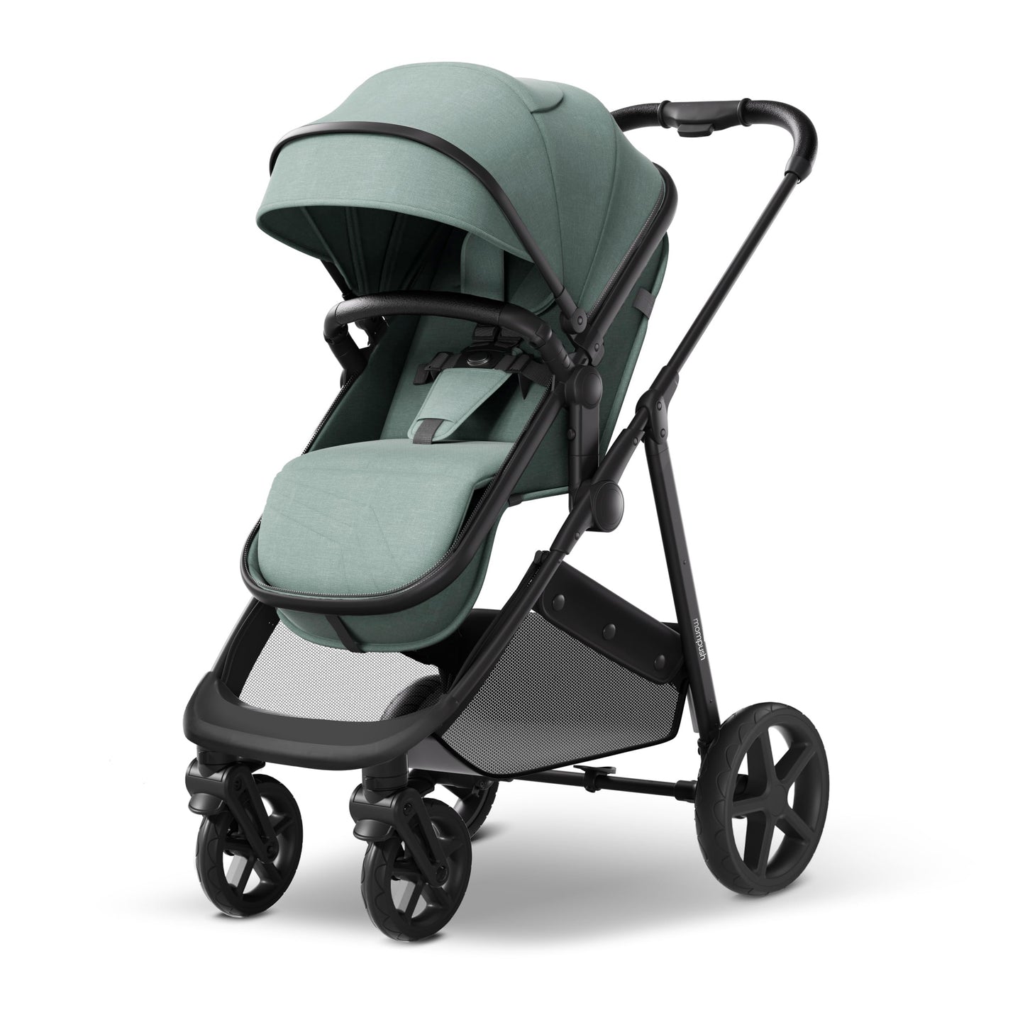 2-in-1 Convertible Baby Stroller with Pram Mode, Reversible Seat & Large UPF 50+ Canopy