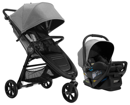 Baby Jogger City Mini GT2 All-Terrain Lightweight Stroller with Forever Air Tires One-Hand Fold and All-Wheel Suspension Pike Exclusive Includes Belly Bar Leatherette Handlebar & Premium Fabric