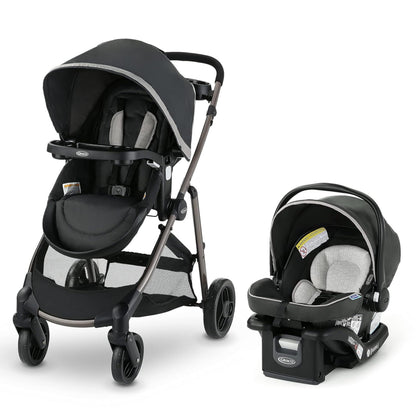 Travel System Stroller with Infant Car Seat & Compact Fold Design