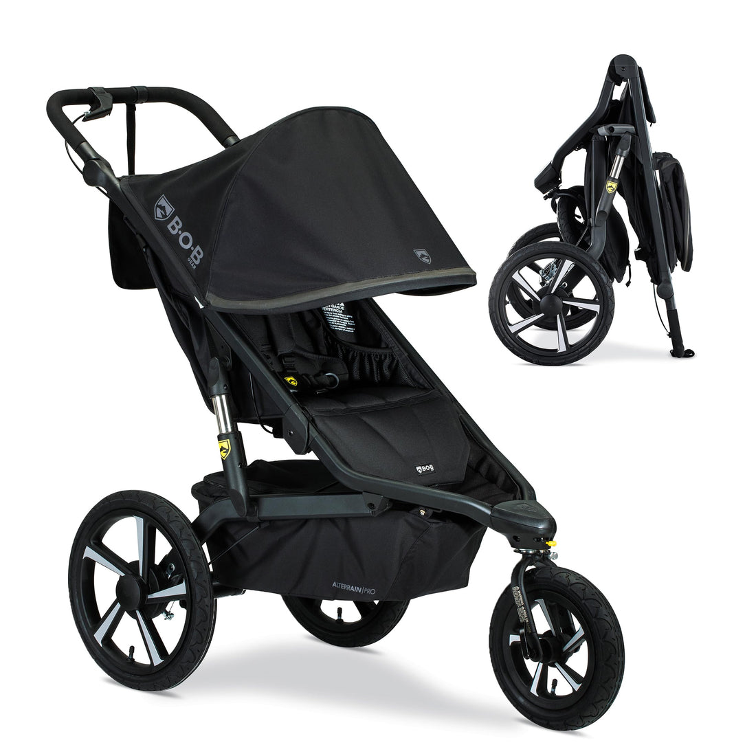 Single All-Terrain Jogging Stroller with Performance Suspension System