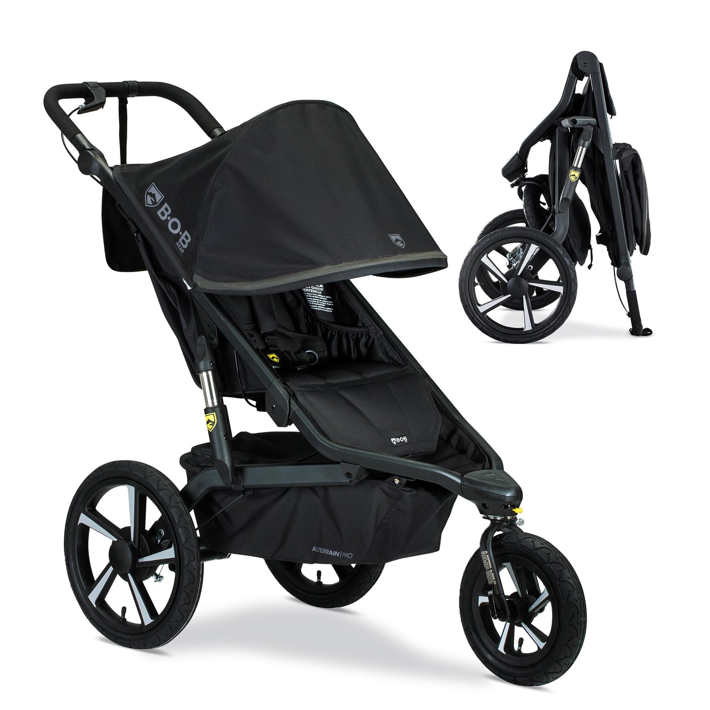 Single All-Terrain Jogging Stroller with Performance Suspension System