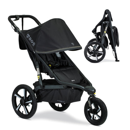 Single All-Terrain Jogging Stroller with Performance Suspension System