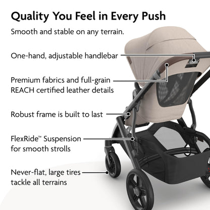 Full-Size Convertible Stroller with Bassinet & Modular Design System