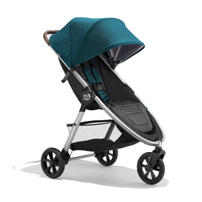 Baby Jogger City Mini GT2 All-Terrain Lightweight Stroller with Forever Air Tires One-Hand Fold and All-Wheel Suspension Pike Exclusive Includes Belly Bar Leatherette Handlebar & Premium Fabric
