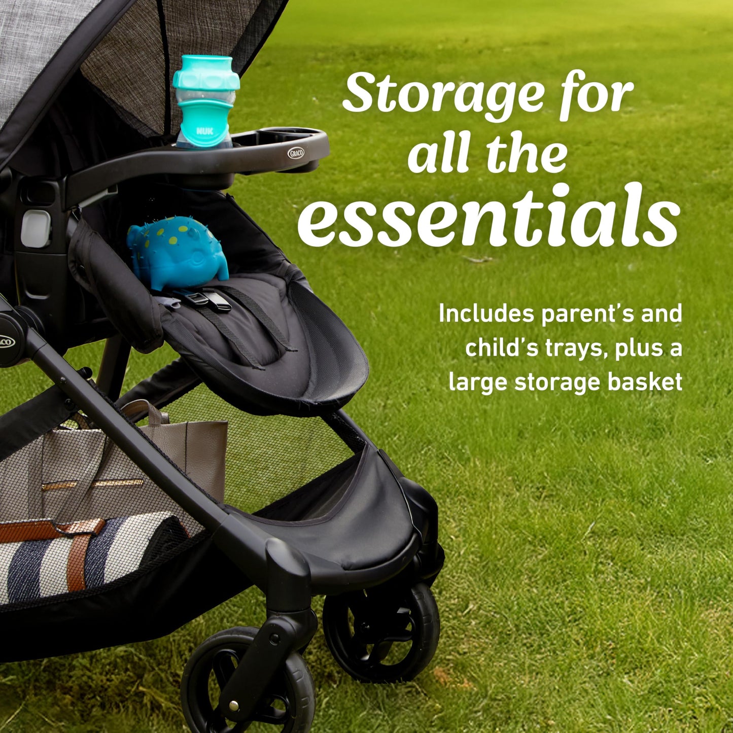 Travel System Stroller with Infant Car Seat & Compact Fold Design