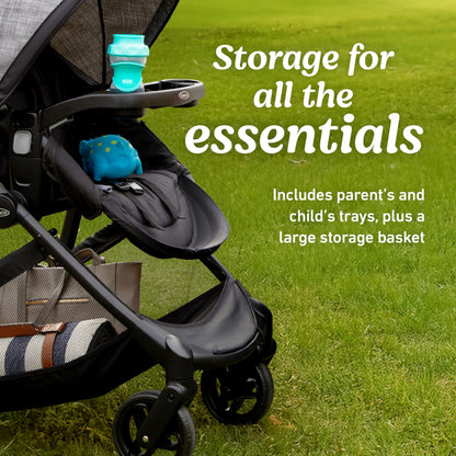 Travel System Stroller with Infant Car Seat & Compact Fold Design