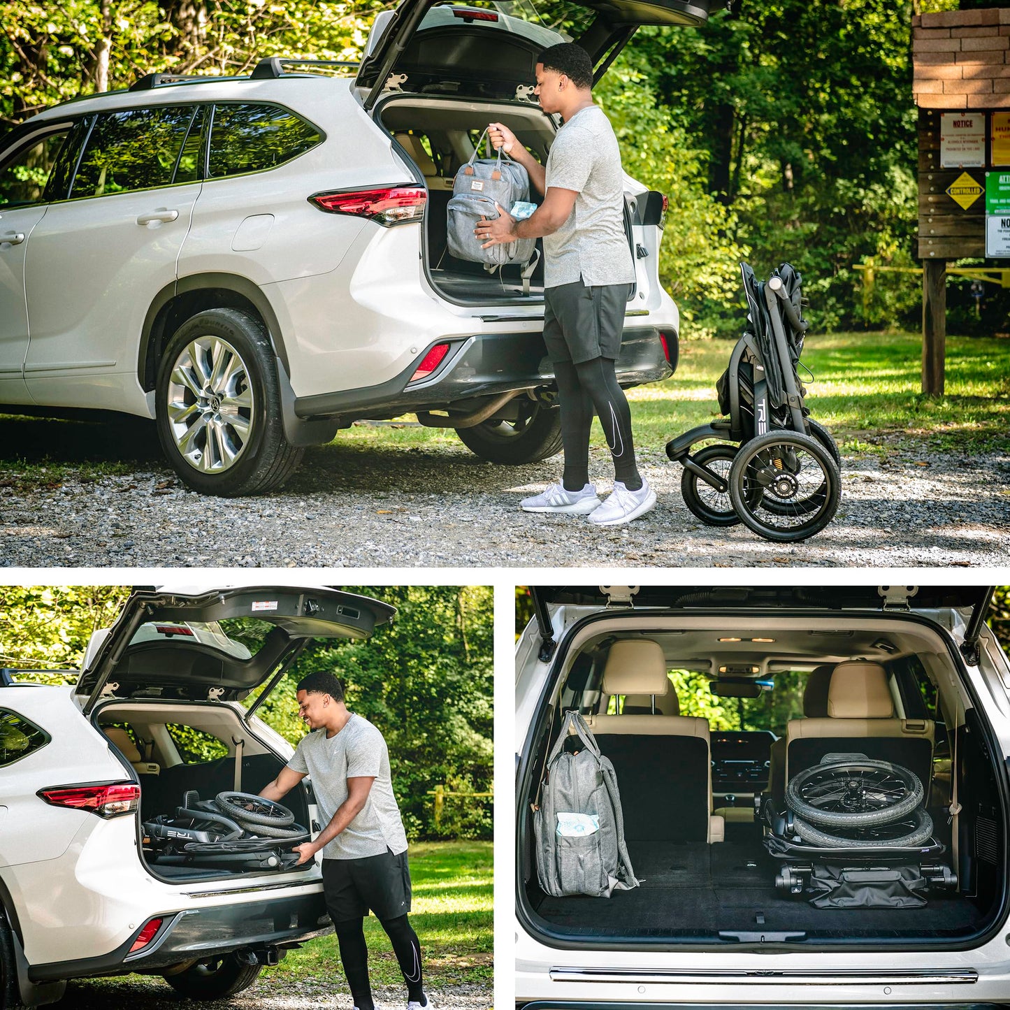 All-Terrain Jogging Stroller with Infant Car Seat Compatibility & Travel-Ready Design