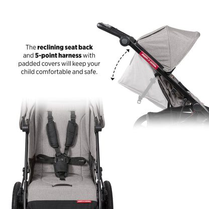 Travel System Stroller with Infant Car Seat, Compact Fold & Lightweight Design
