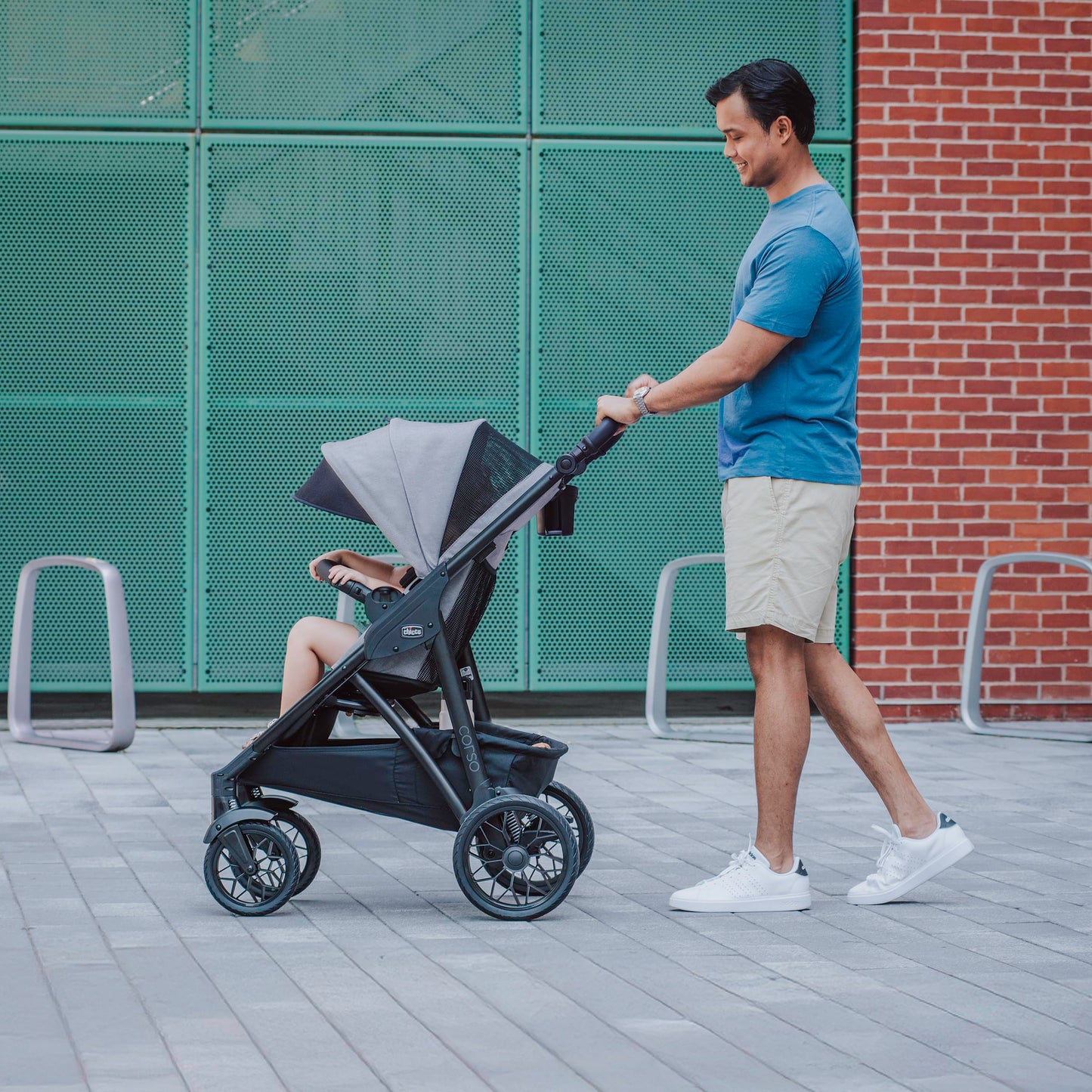 Modular Travel System Stroller with Infant Car Seat & Convertible Design