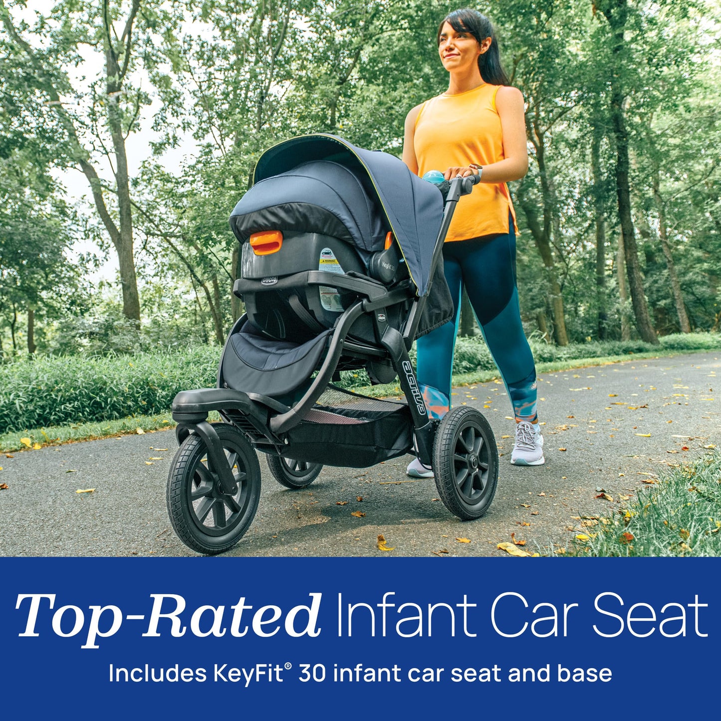 Jogging Travel System Stroller with Infant Car Seat & Base, All-Terrain Design